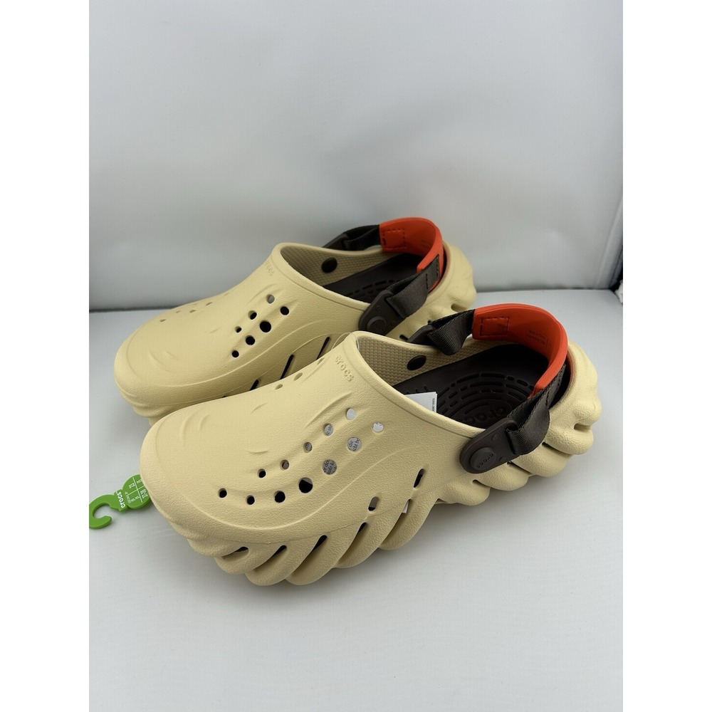 Crocs Echo Clog K Unisex J5 in Sesame /Tan Color